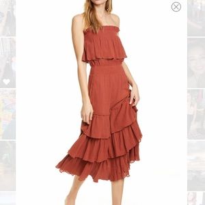 Free People Crop Top & Midi Skirt